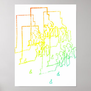 Poster rhode island chill flou