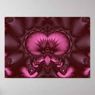 Poster rhodolite lotus trône