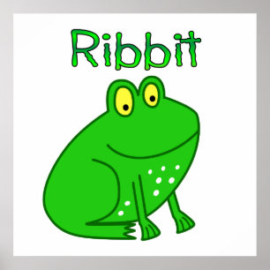 Poster Ribbit de grenouille