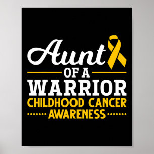 Poster Ribbon Cancer Fighter Tunt Childhood Cancer Award