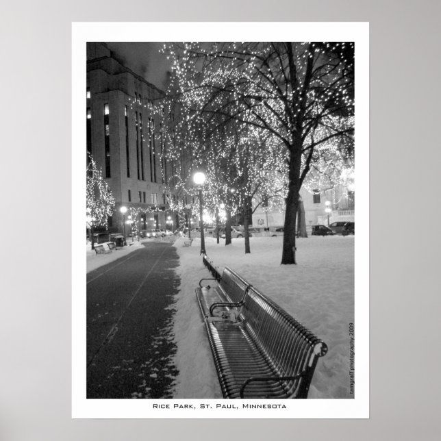 Poster Rice Park, St. Paul, MN (Devant)