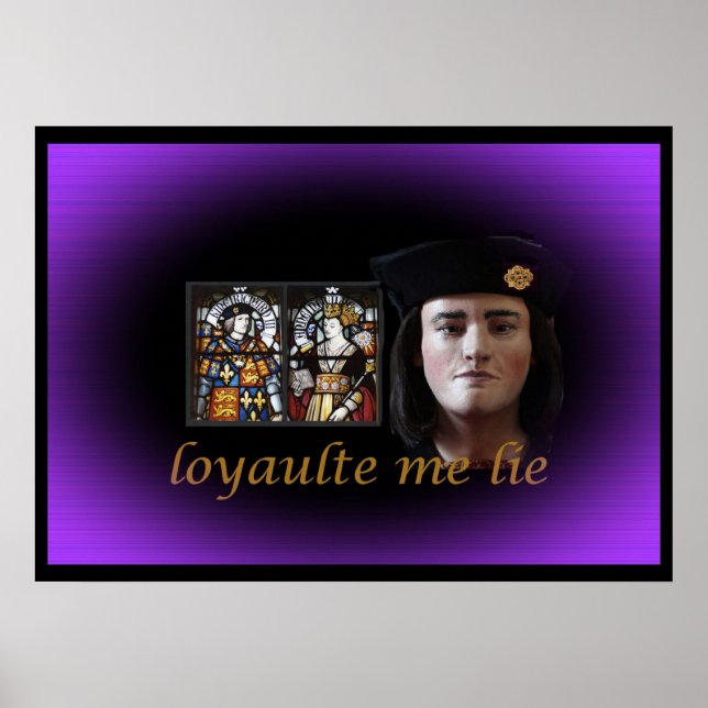 Poster Richard III en violet royal (Devant)