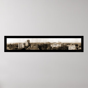 Poster Richmond, VA Skyline Photo 1912