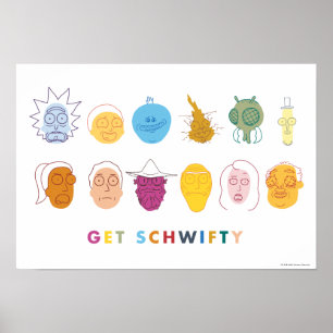 Poster RICK AND MORTY™   Get Schwifty