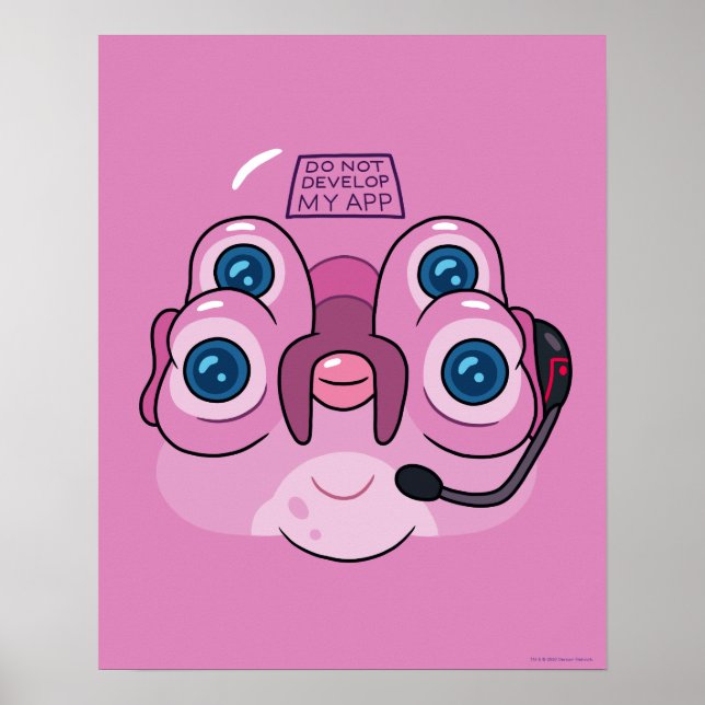 POSTER RICK ET MORTY™ DO NOT DEVELOP MY APP (Devant)