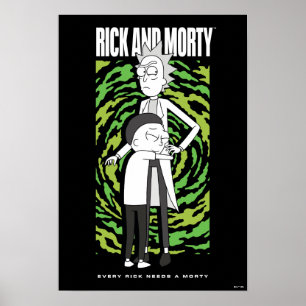 Poster RICK ET MORTY™ Morty Hugging Rick