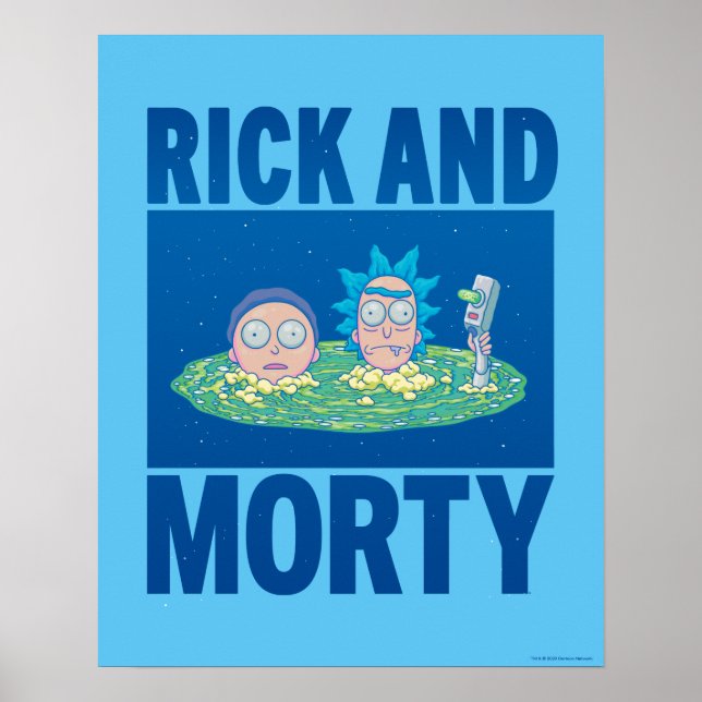 Poster RICK ET MORTY™ | Parcourir le portail (Devant)
