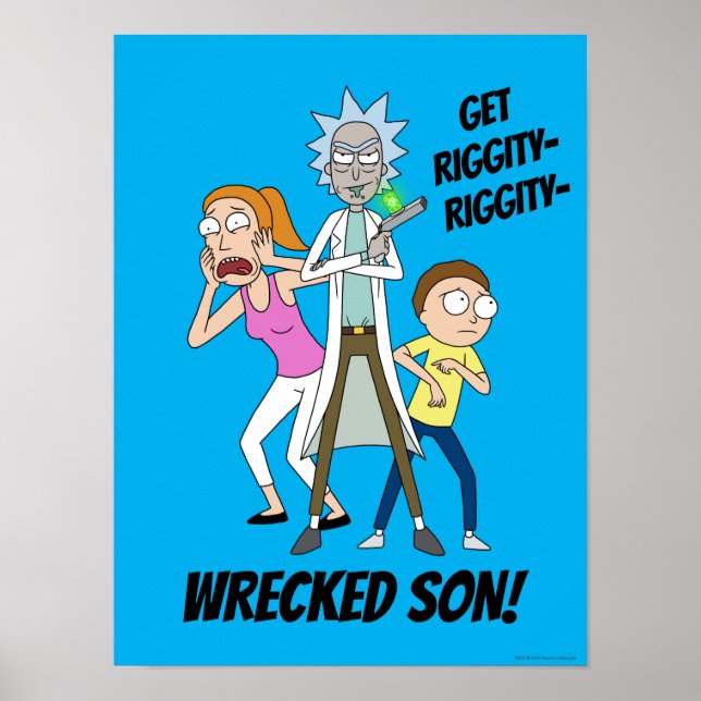 Poster RICK ET MORTY™ | Rick, Morty et Summer (Devant)