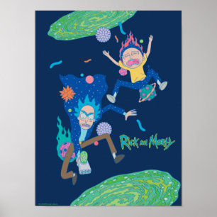 Poster RICK ET MORTY™   Saut de portail infecté