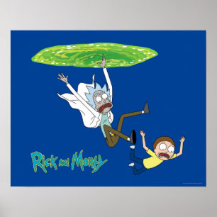 Poster RICK ET MORTY™  Sortir du portail