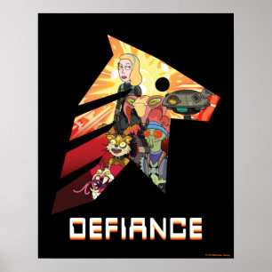 Poster RICK ET MORTY™   Space Beth Defiance Crew