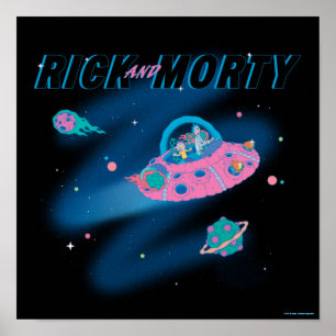 Poster RICK ET MORTY™   Voyager dans l'espace