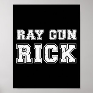 Poster Rick Ray Gun drôle de mème pour les joueurs