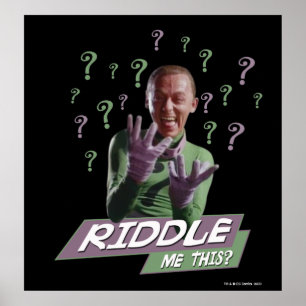 Poster Riddler - Riddle Me This