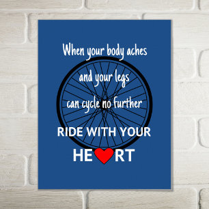 Poster Ride avec votre coeur inspiré