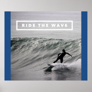 Poster Ride The Wave - Vidéo de surf motivationnel