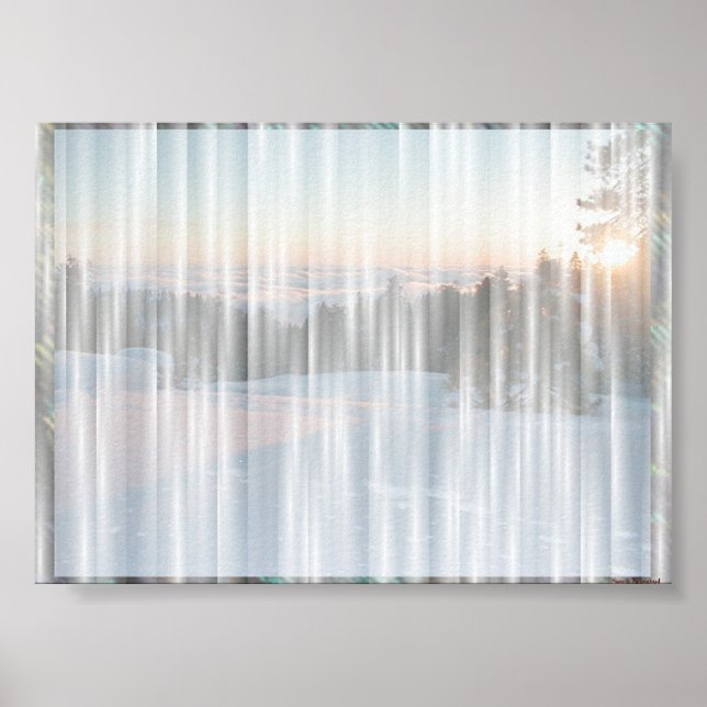 Poster Rideau blanc #1 (Devant)