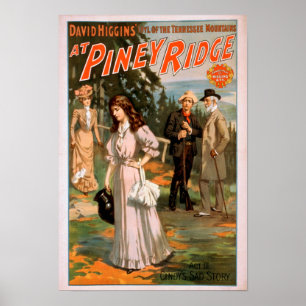 Poster Ridge Piney "Idyl des montagnes du Tennessee "