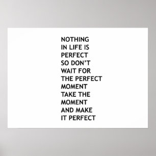 Poster Rien dans la vie n'est parfait