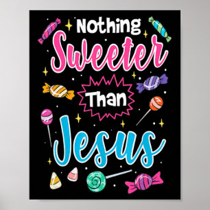 Poster Rien de mignon plus doux que Jésus foi chrétienne