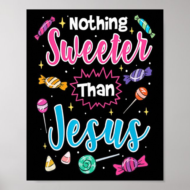 Poster Rien de mignon plus doux que Jésus foi chrétienne  (Devant)
