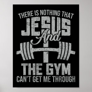 Poster Rien Jésus Et La Salle De Fitness Christian Workou
