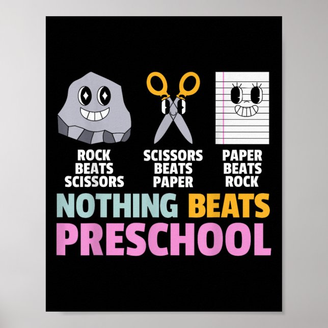 Poster Rien Ne Fait Mieux Que L'Enseignement Préscolaire  (Devant)