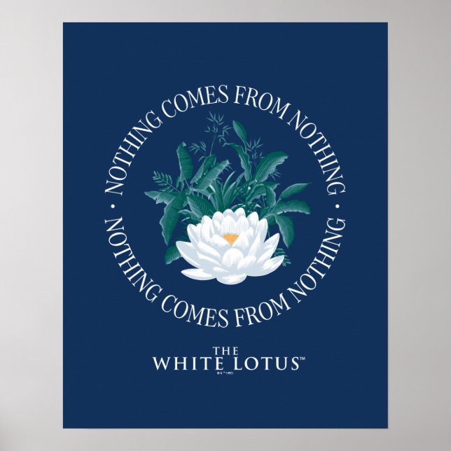 Poster Rien Ne Vient De Rien - Le Lotus Blanc (Devant)