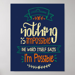 Poster : Rien n'est impossible