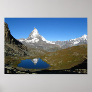Poster Riffelsee Matterhorn Réflexion
