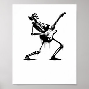 Poster Riffs De Beyond Skeleton Guitariste En Graffiti S