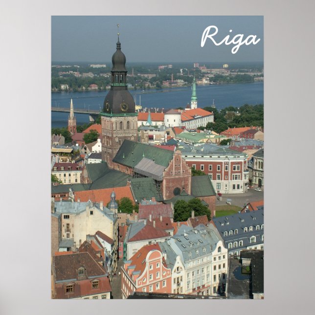 Poster Riga, Lettonie (Devant)