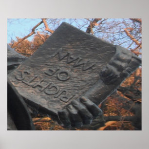 Poster Rights of Man Book Held By Thomas Paine