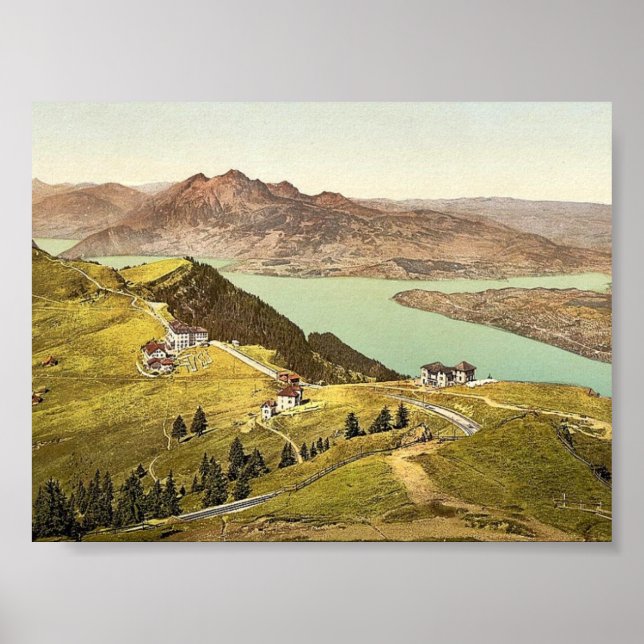 Poster Rigi Staffel et Pilatus, Rigi, classe Suisse (Devant)