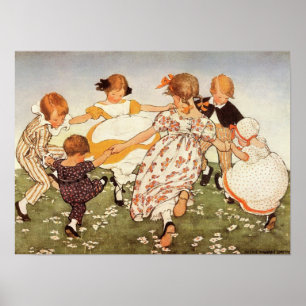 Poster Ring-A-Round A Rosie Nursery Rhyme