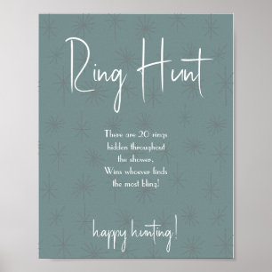 Poster Ring Hunt : Le jeu parfait pour les Fêtes des mari