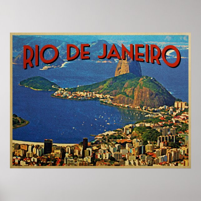 Poster Rio de Janeiro Brésil (Devant)