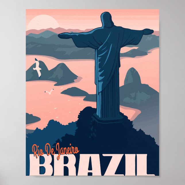 Poster Rio de Janeiro Brésil (Devant)
