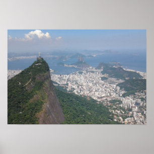 Poster Rio de Janeiro Brésil Carioca paysage