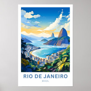 Poster Rio De Janeiro Brésil Imprimer