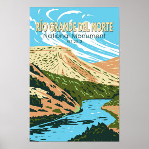 Poster Río Grande del Norte monument national du Nouveau-
