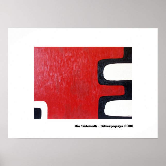 Poster Rio Sidewalk. Silverpapaya 2000 (Devant)