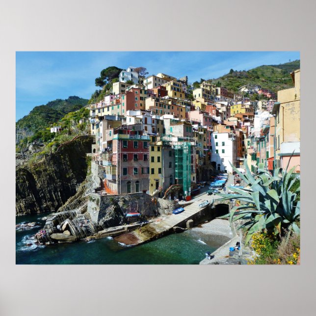 Poster Riomaggiore, Cinque Terre, Italie (Devant)