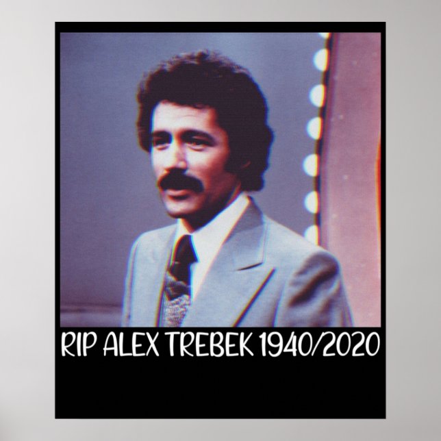 Poster rip alex trebek (Devant)