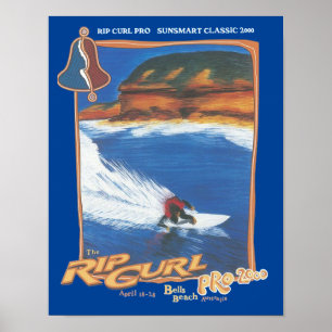Poster Ripcurl Pro 2000, Concours de Surf