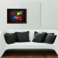 Rire et cultiver graisse typographie colorée Poste