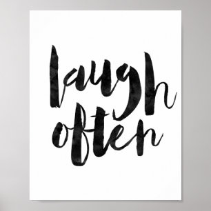 Poster Rire Souvent