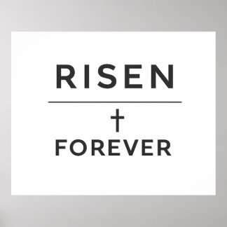 Poster Risen + Forever Autocollant