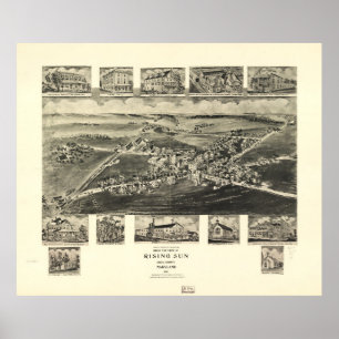 Poster Rising Sun, comté de Cecil, Maryland (1907)