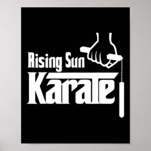 Poster Rising Sun Karate Nunchuck